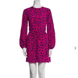 Diane Von Furstenberg Cara printed silk dress - size 0